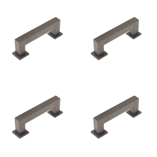 PACK Sleek 96mm Dark Bronze Cabinet Handle Modern Interiors Kitchen Drawer Pull Handle