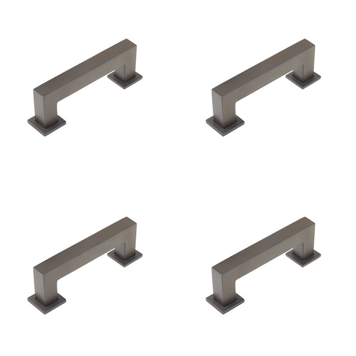 PACK Sleek 96mm Dark Bronze Cabinet Handle Modern Interiors Kitchen Drawer Pull Handle