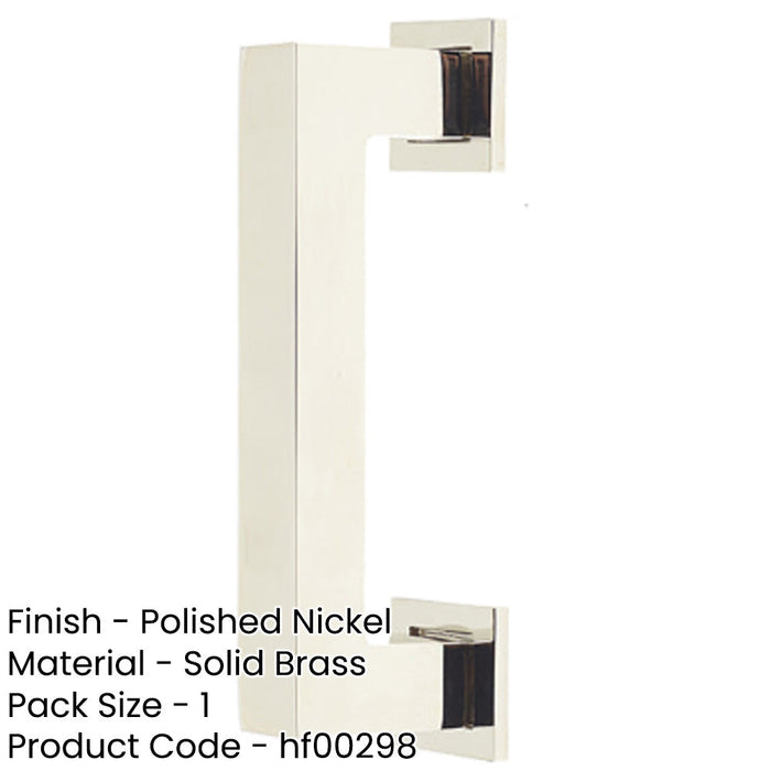 Sleek 96mm Polished Nickel Cabinet Handle Modern Interiors Kitchen Drawer Pull Handle-1