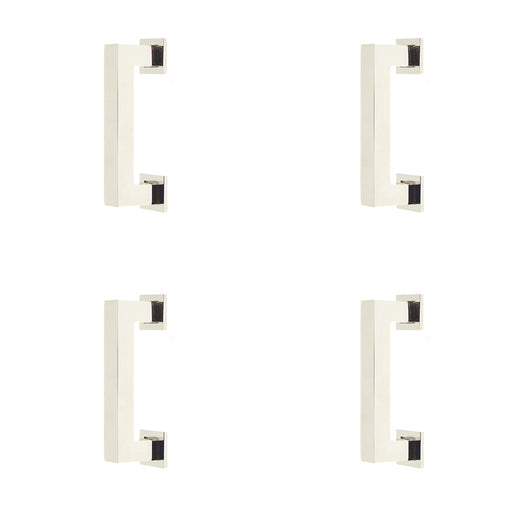 PACK Sleek 96mm Polished Nickel Cabinet Handle Modern Interiors Kitchen Drawer Pull Handle