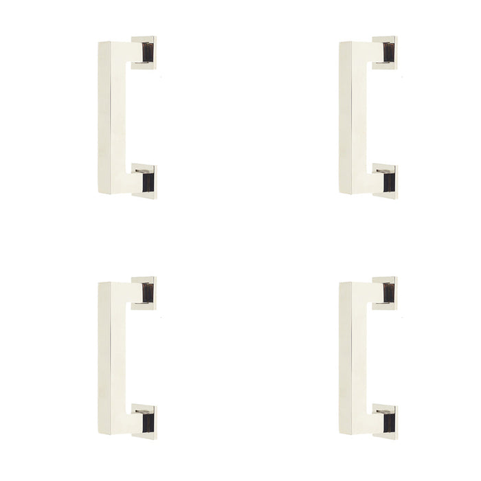 PACK Sleek 96mm Polished Nickel Cabinet Handle Modern Interiors Kitchen Drawer Pull Handle