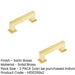 PACK Modern Satin Brass Cabinet Handle 96mm Elegant Interiors Kitchen Drawer Pull Handle (1)-1