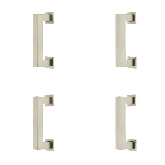 PACK Satin Nickel Cabinet Handle 96mm Modern Design Kitchen Drawer Pull Handle