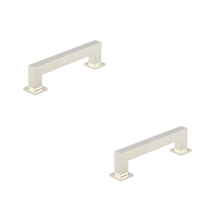 PACK Premium Polished Nickel Cabinet Handle 128mm Modern Design Kitchen Drawer Pull Handle (1)