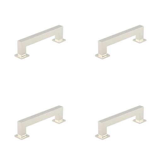 PACK Premium Polished Nickel Cabinet Handle 128mm Modern Design Kitchen Drawer Pull Handle