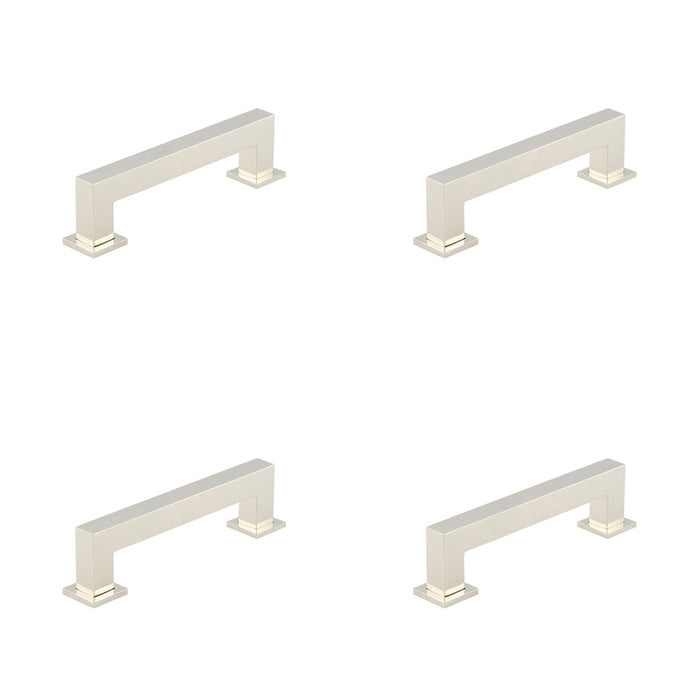 PACK Premium Polished Nickel Cabinet Handle 128mm Modern Design Kitchen Drawer Pull Handle