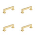 PACK 128mm Satin Brass Cabinet Handle Modern Interiors Kitchen Drawer Pull Handle