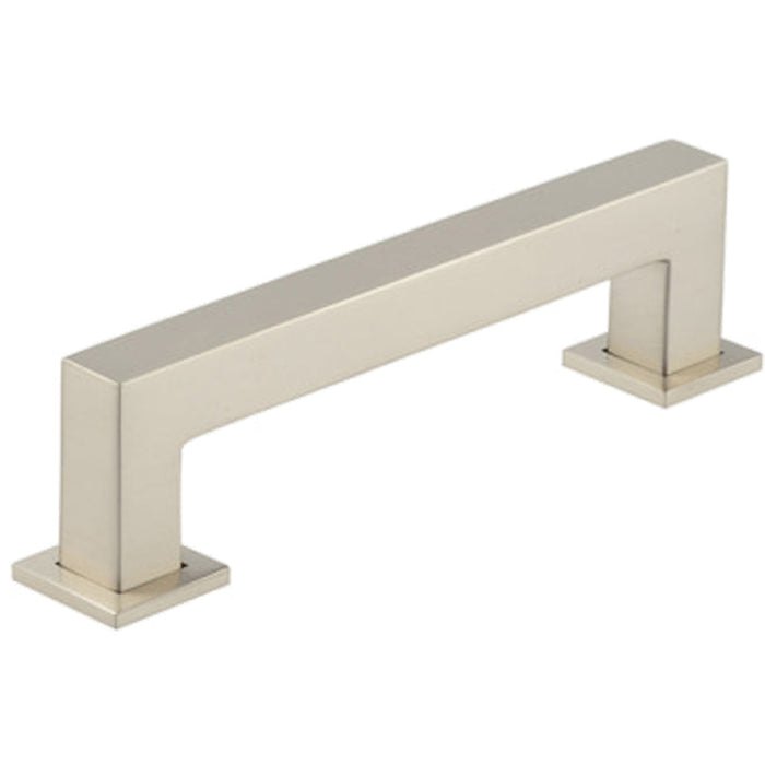 Satin Nickel Cabinet Handle 128mm Modern Brass Hardware Kitchen Drawer Pull Handle