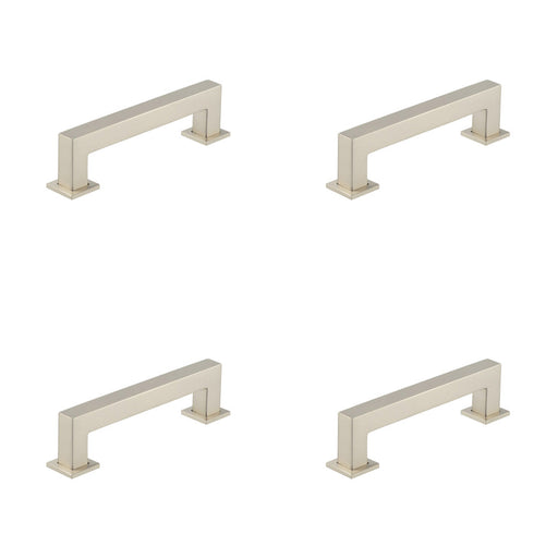 PACK Satin Nickel Cabinet Handle 128mm Modern Brass Hardware Kitchen Drawer Pull Handle