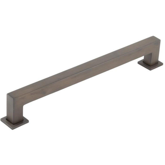 Elegant 224mm Dark Bronze Cabinet Handle Modern Interiors Kitchen Drawer Pull Handle