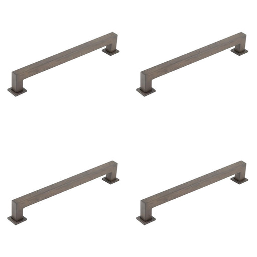 PACK Elegant 224mm Dark Bronze Cabinet Handle Modern Interiors Kitchen Drawer Pull Handle