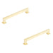 PACK Elegant Cabinet Handle Satin Brass 224mm Length Stylish Interiors Kitchen Drawer Pull Handle (1)