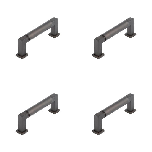 PACK Elegant Round Cabinet Handle Dark Bronze 96mm Premium Quality Kitchen Drawer Pull Handle