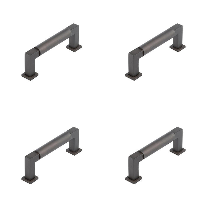 PACK Elegant Round Cabinet Handle Dark Bronze 96mm Premium Quality Kitchen Drawer Pull Handle