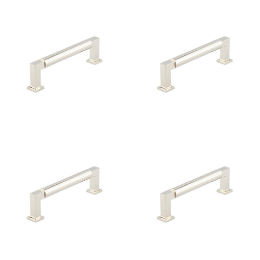 PACK Luxury Round Cabinet Handle Polished Nickel 128mm Size Kitchen Drawer Pull Handle