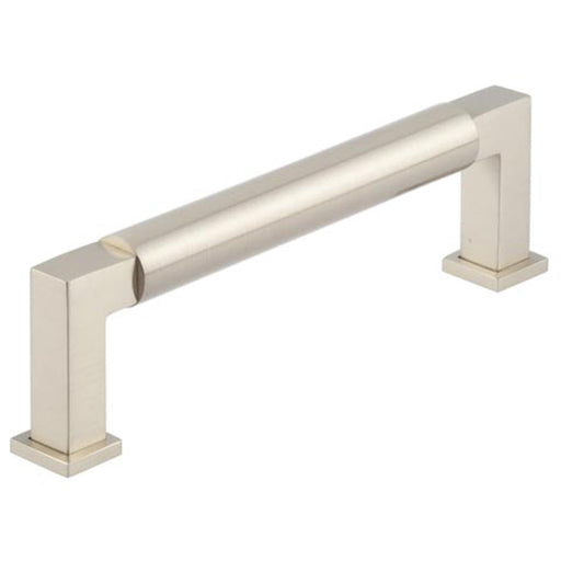 Premium Round Cabinet Handle 128mm Satin Nickel Finish Modern Traditional Cabinets Kitchen Drawer Pull Handle