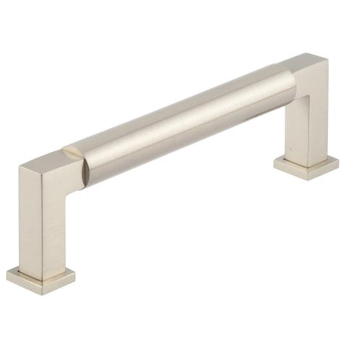 Premium Round Cabinet Handle 128mm Satin Nickel Finish Modern Traditional Cabinets Kitchen Drawer Pull Handle
