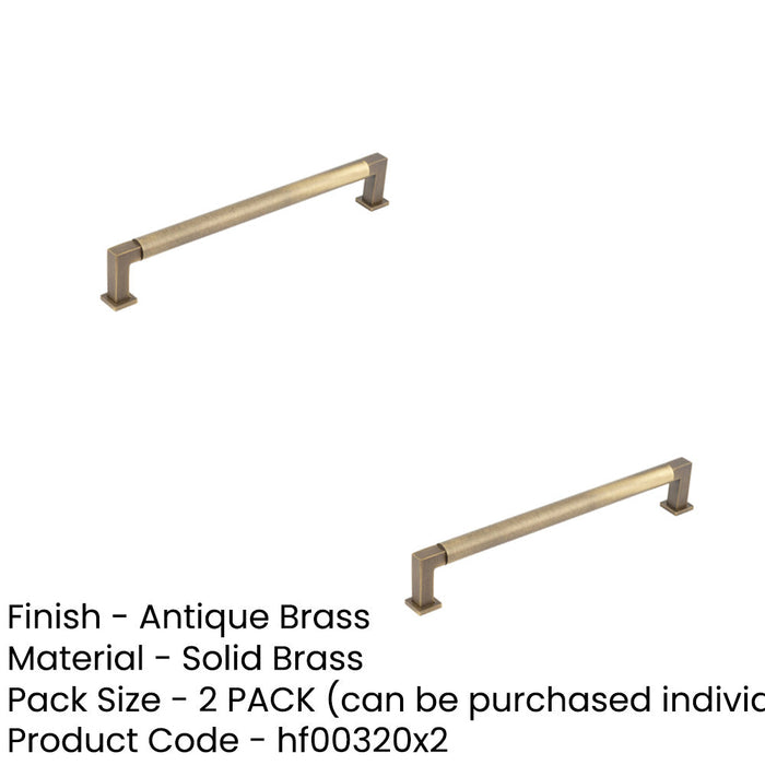 PACK Antique Brass Round Cabinet Handle 224mm Premium Quality Kitchen Drawer Pull Handle (1)-1