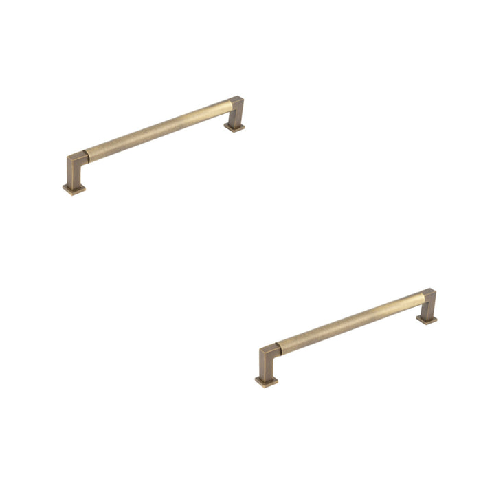 PACK Antique Brass Round Cabinet Handle 224mm Premium Quality Kitchen Drawer Pull Handle (1)