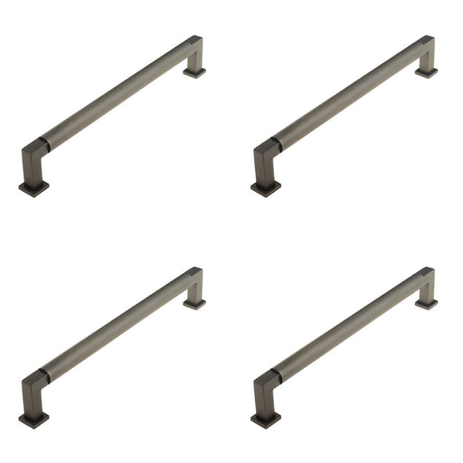 PACK Elegant Round Cabinet Handle Dark Bronze 224mm Kitchen Drawer Pull Handle