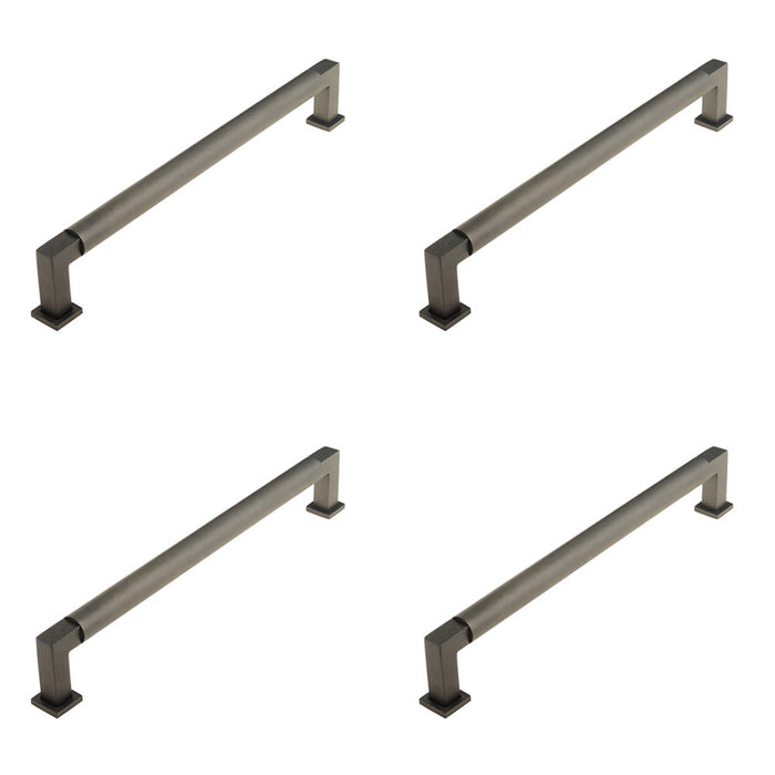 PACK Elegant Round Cabinet Handle Dark Bronze 224mm Kitchen Drawer Pull Handle