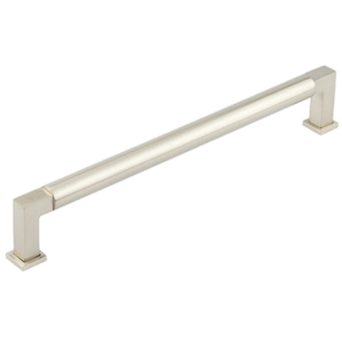 Premium Round Cabinet Handle Satin Nickel Finish 224mm Kitchen Drawer Pull Handle