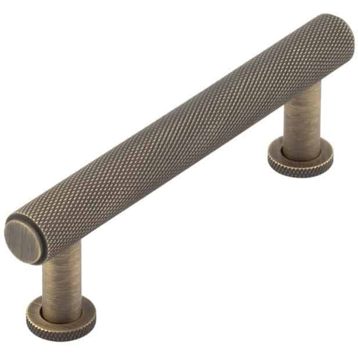 Stylish 96mm Antique Brass Knurled Cabinet Handle Modern Traditional Designs Kitchen Drawer Pull Handle