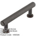 Stylish 96mm Dark Bronze Knurled Cabinet Handle Kitchen Drawer Pull Handle-1