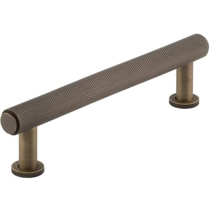 Stylish Knurled Cabinet Handle Antique Brass 128mm Kitchen Drawer Pull Handle