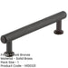 Elegant Knurled Cabinet Handle 128mm Dark Bronze Finish Kitchen Drawer Pull Handle-1