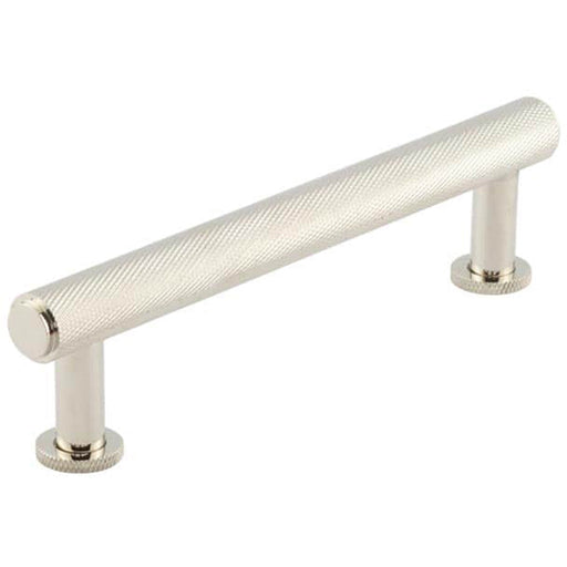 Stylish Knurled Cabinet Handle Polished Nickel 128mm Kitchen Drawer Pull Handle