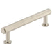 Luxurious 128mm Satin Nickel Knurled Cabinet Handle Stylish Interiors Kitchen Drawer Pull Handle