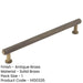 Elegant 224mm Antique Brass Knurled Cabinet Handle Stylish Interiors Kitchen Drawer Pull Handle-1