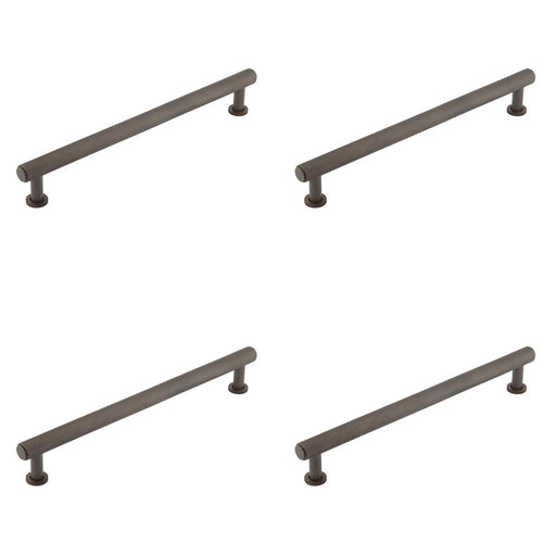 PACK Luxury Knurled Cabinet Handle Dark Bronze 224mm Kitchen Drawer Pull Handle