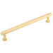 Stylish Knurled Cabinet Handle Satin Brass 224mm Length Kitchen Drawer Pull Handle