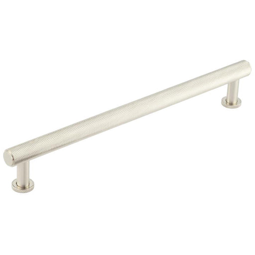 Luxury Knurled Cabinet Handle Satin Nickel 224mm Size Kitchen Drawer Pull Handle