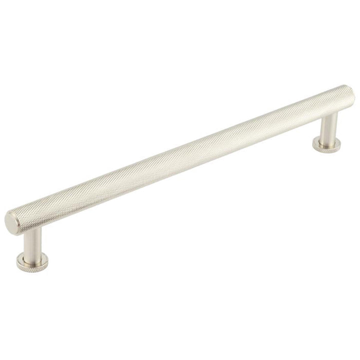 Luxury Knurled Cabinet Handle Satin Nickel 224mm Size Kitchen Drawer Pull Handle