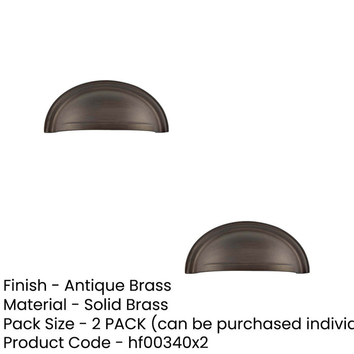 PACK Antique Brass Pulls Cabinets Stylish Upgrade Your Home Kitchen Drawer Pull Handle (1)-1