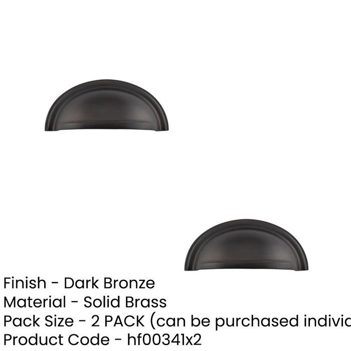 PACK Elegant Dark Bronze Pulls Cabinets Kitchen Drawer Pull Handle (1)-1