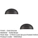 PACK Elegant Dark Bronze Pulls Cabinets Kitchen Drawer Pull Handle (1)-1