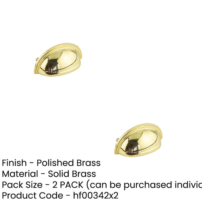 PACK Polished Brass Pulls Cabinetry Upgrade Kitchen Drawer Pull Handle (1)-1