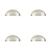 PACK Elegant Polished Nickel Pulls Cabinets Kitchen Drawer Pull Handle