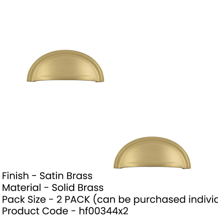 PACK Satin Brass Pulls Cabinets Elegant Durable Design Kitchen Drawer Pull Handle (1)-1