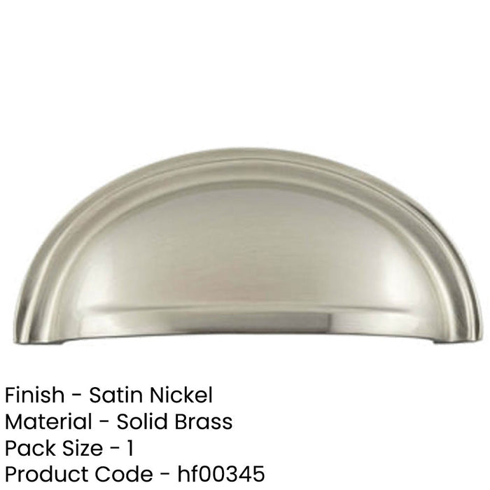 Satin Nickel Pulls Cabinetry Upgrade Kitchen Drawer Pull Handle-1