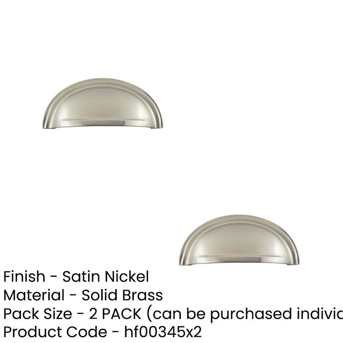 PACK Satin Nickel Pulls Cabinetry Upgrade Kitchen Drawer Pull Handle (1)-1