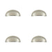 PACK Satin Nickel Pulls Cabinetry Upgrade Kitchen Drawer Pull Handle