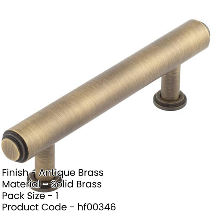 Elegant 96mm Antique Brass Cabinet Handle Stylish Interiors Kitchen Drawer Pull Handle-1