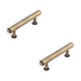 PACK Elegant 96mm Antique Brass Cabinet Handle Stylish Interiors Kitchen Drawer Pull Handle (1)