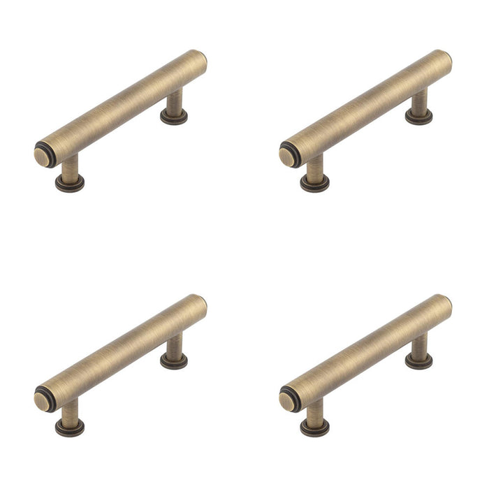 PACK Elegant 96mm Antique Brass Cabinet Handle Stylish Interiors Kitchen Drawer Pull Handle