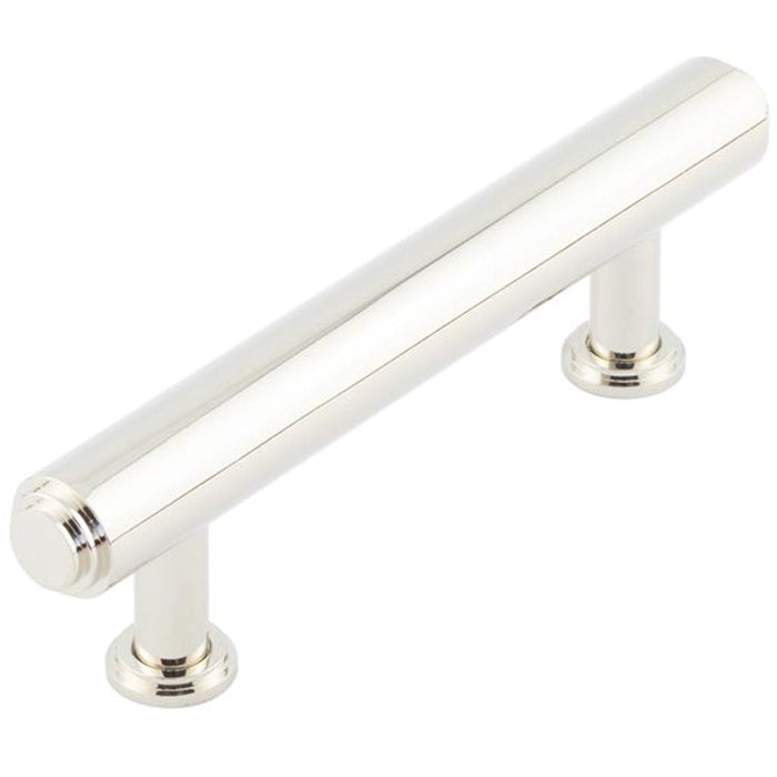 Elegant 96mm Polished Nickel Stepped Cabinet Handle Luxurious Interiors Kitchen Drawer Pull Handle